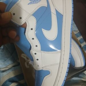 Nike Blue and White Athletic Shoes